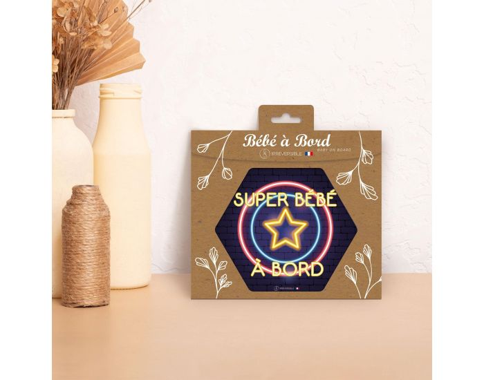 IRREVERSIBLE Adh�sif / Autocollant - B�b� � Bord - N�on (3)