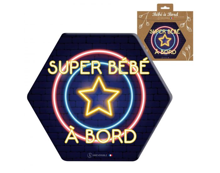 IRREVERSIBLE Adh�sif / Autocollant - B�b� � Bord - N�on (5)