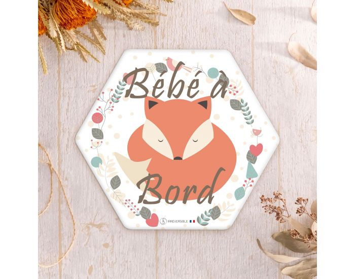 IRREVERSIBLE Adh�sif / Autocollant - B�b� � Bord - Renard (1)