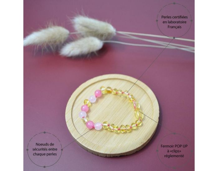 IRREVERSIBLE Box Bracelet Bb + 2 Bracelets Adulte - Ambre et Pierres Naturelles (6)