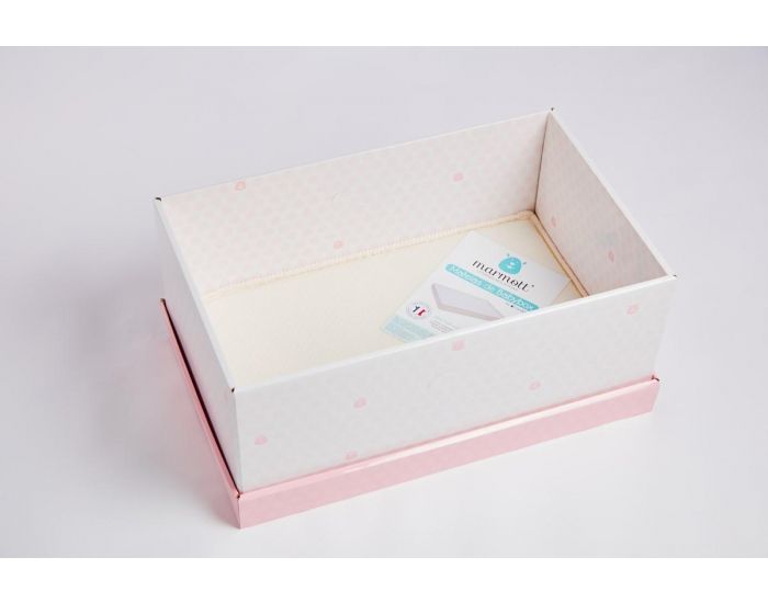 MARMOTT Babybox La Bio - Berceau Evolutif en Carton + Linge de Lit et 12 Produits de Soins Bio (3)