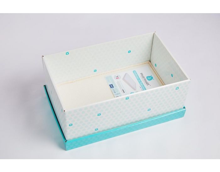 MARMOTT Babybox La Bio - Berceau Evolutif en Carton + Linge de Lit et 12 Produits de Soins Bio (4)