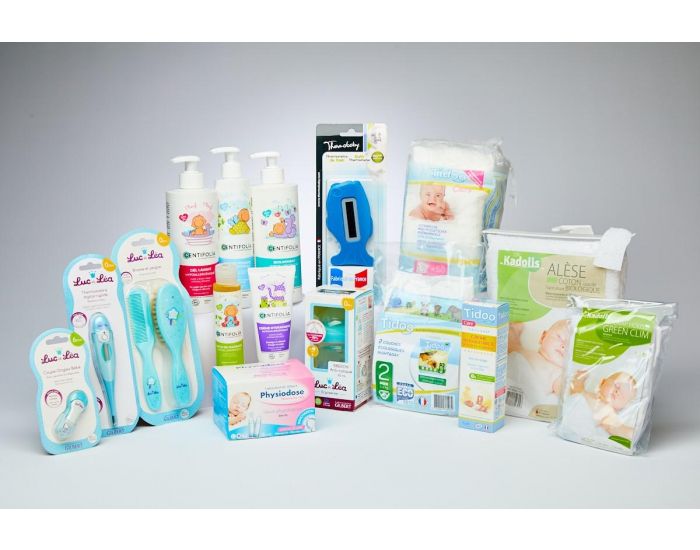 MARMOTT Babybox La Bio - Berceau Evolutif en Carton + Linge de Lit et 12 Produits de Soins Bio (8)