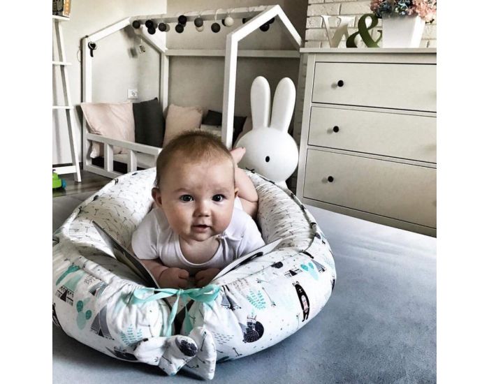 SEVIRA KIDS Nid bb - Cocon Rducteur de lit - Multi Usages et Rversible (17)