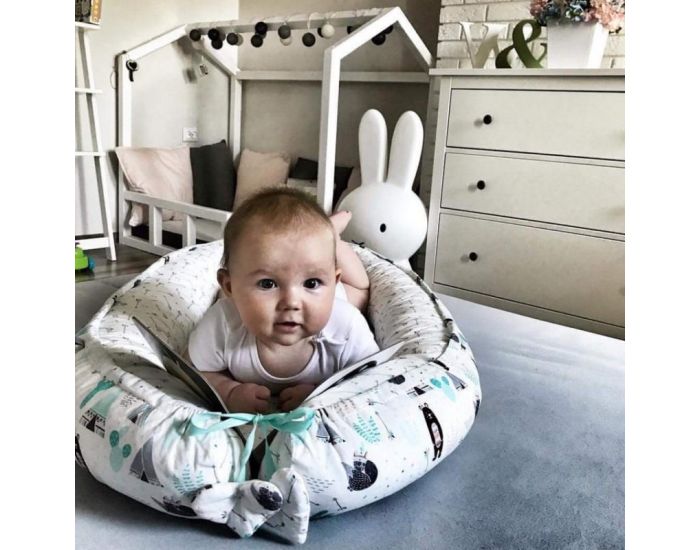 SEVIRA KIDS Nid bb - Cocon Rducteur de lit - Multi Usages et Rversible (8)