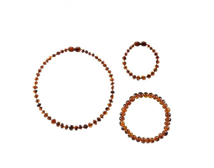 IRREVERSIBLE Box Bracelet / Collier Bb + Bracelet Adulte - Ambre (2)