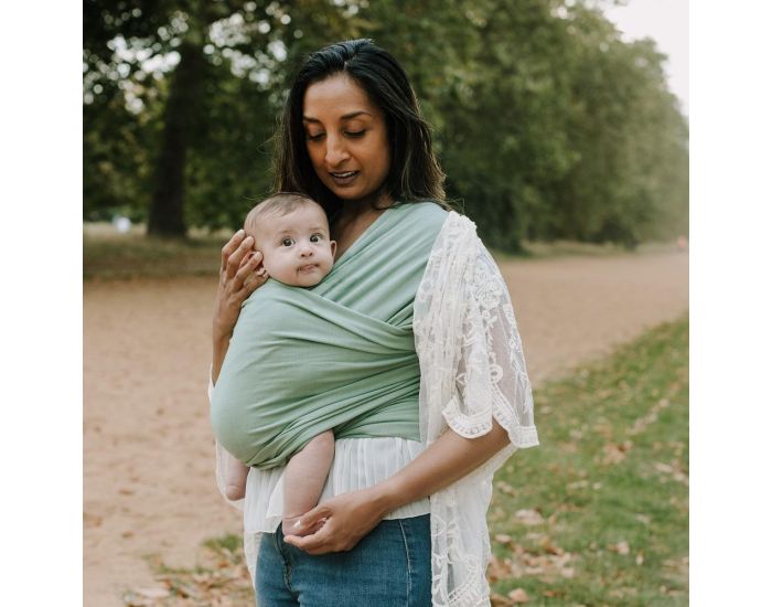 BOBA Echarpe de Portage Boba Wrap - Sage Green  (3)