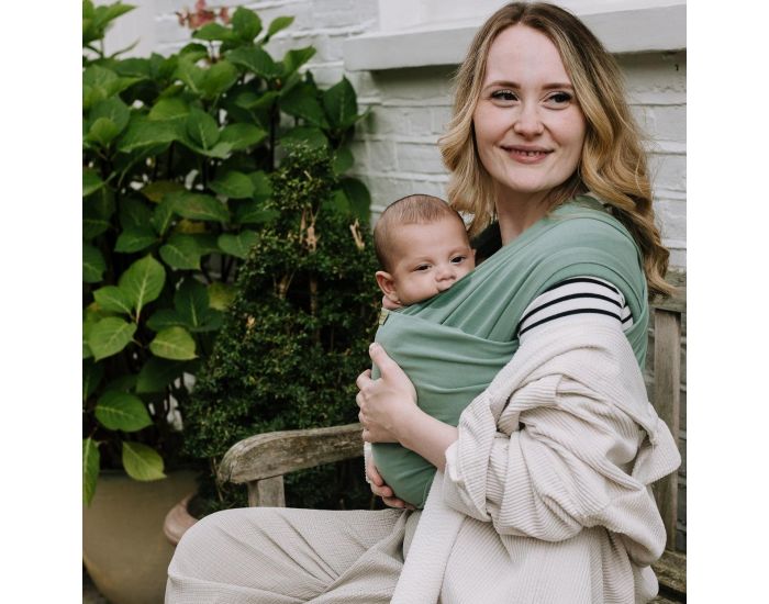 BOBA Echarpe de Portage Boba Wrap - Sage Green  (6)