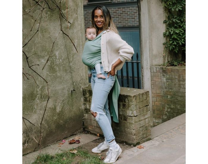 BOBA Echarpe de Portage Boba Wrap - Sage Green  (5)