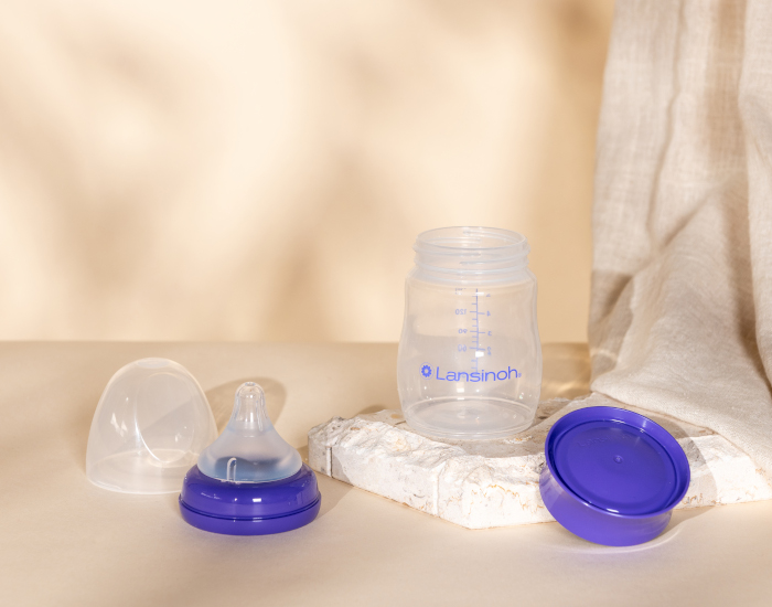 LANSINOH Pots de Conservation du Lait Maternel -  4 x 160 ml (1)
