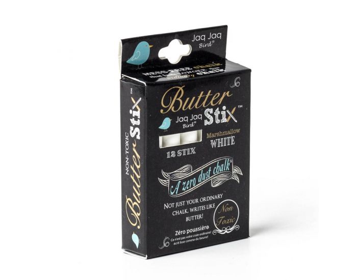 JAQ JAQ BIRD 12 Craies blanches Z�ro poussi�re - D�s 3 ans (3)