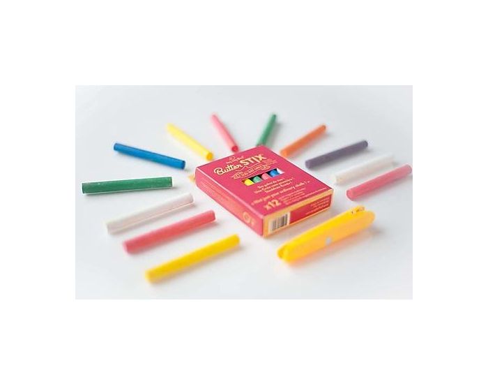 JAQ JAQ BIRD 12 Craies colores Zro poussire + 1 Porte-craie - Ds 3 ans (4)