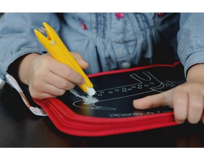 JAQ JAQ BIRD 12 Craies colores Zro poussire + 1 Porte-craie - Ds 3 ans (5)