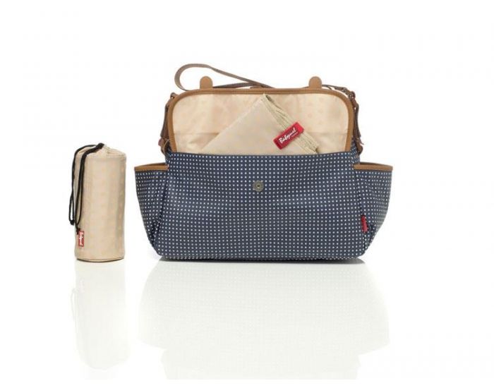 BABYMEL Sac � langer Molly Pixel Dot Navy BABYMEL (2)