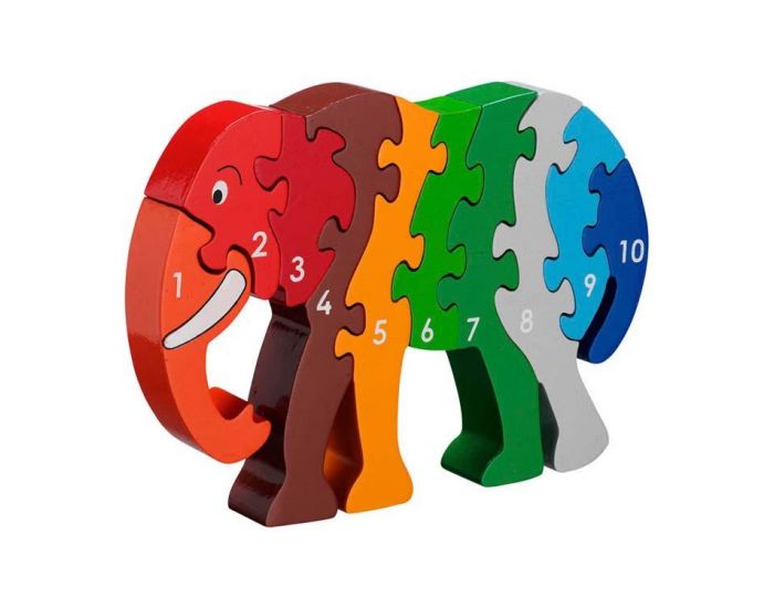 LANKA KADE Puzzle en bois El�phant Chiffres 1-10 - D�s 3 ans (2)