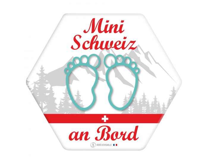 IRREVERSIBLE Adhsif / Autocollant Bb  Bord - Mini Schweiz an Bord (3)