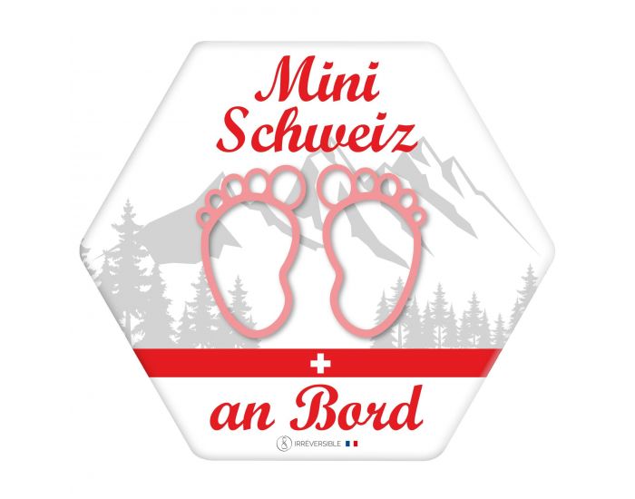 IRREVERSIBLE Adh�sif / Autocollant B�b� � Bord - Mini Schweiz an Bord (4)