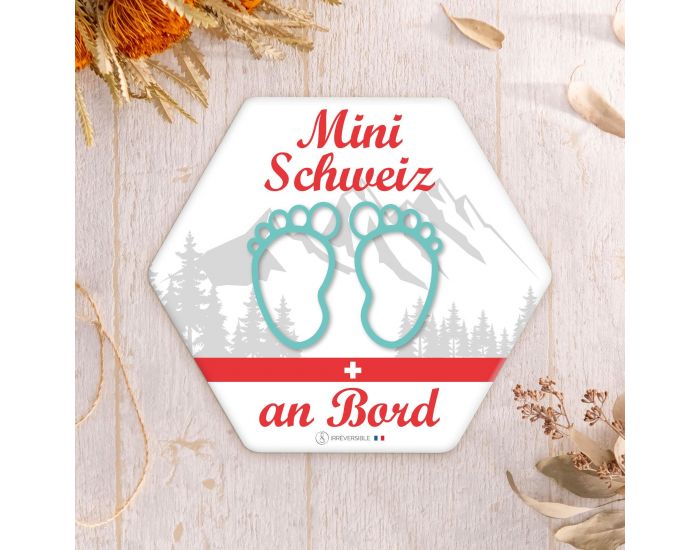 IRREVERSIBLE Adh�sif / Autocollant B�b� � Bord - Mini Schweiz an Bord (6)