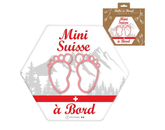 IRREVERSIBLE Adhsif / Autocollant Bb  Bord - Mini Suisses Montagnes (3)