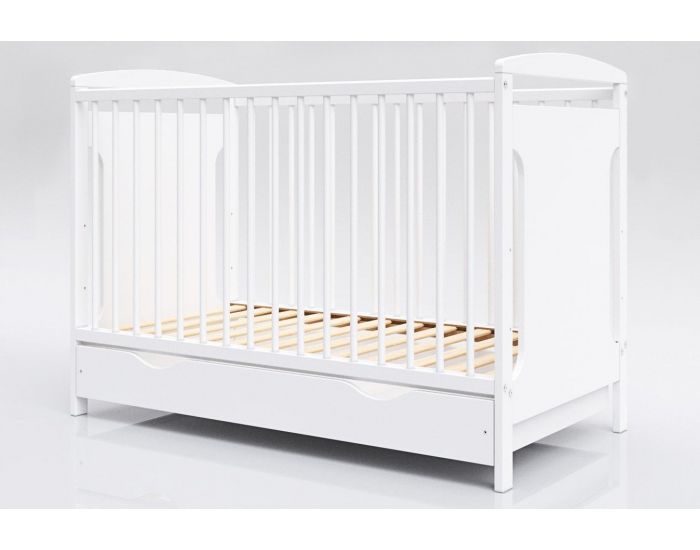 MINEA Lit Evolutif 60x120 cm avec Tiroir Margot - 60x120 cm  Blanc (1)