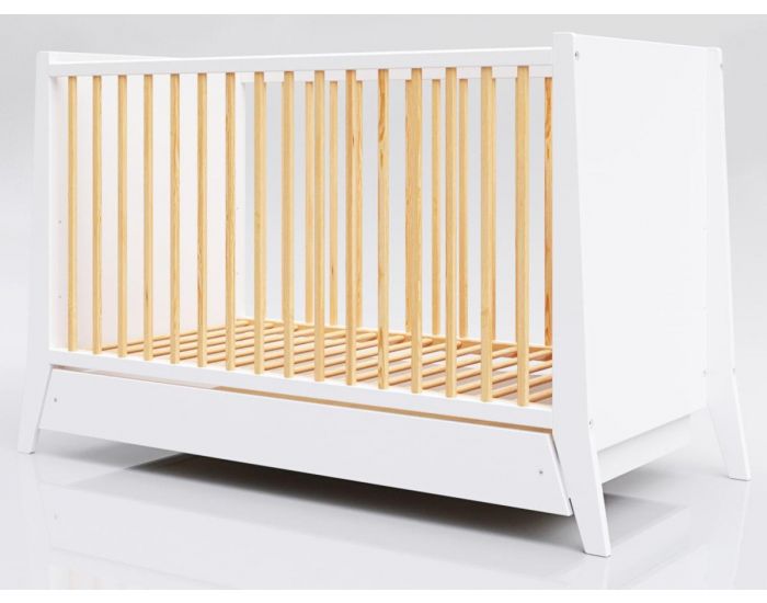 MINEA Lit Evolutif 60x120 cm - avec Tiroir Timeo 60x120 cm  (1)