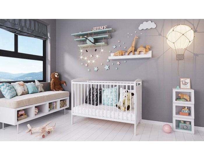 MINEA Lit Evolutif 60x120 cm - Margot Blanc (2)