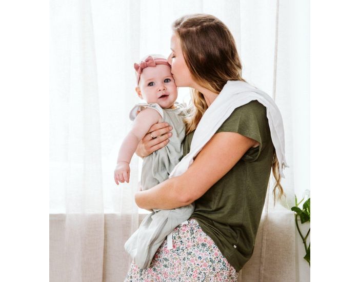 KADOLIS Gigoteuse �t� - Gaze de Coton Bio - Vert Aqua 0 � 6 Mois (4)