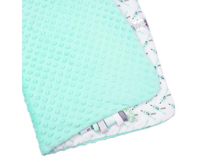 SEVIRA KIDS Couverture b�b� Minky - incroyablement douce - Alouette vert (2)