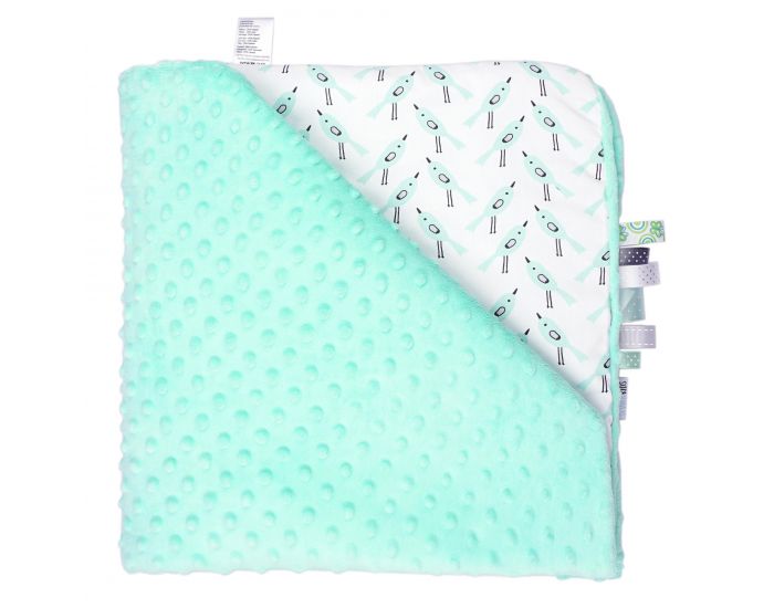 SEVIRA KIDS Couverture b�b� Minky - incroyablement douce - Alouette vert (5)