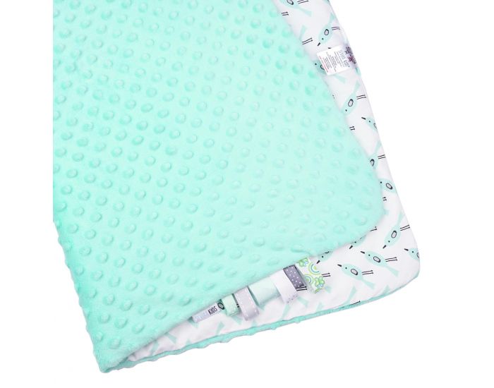 SEVIRA KIDS Couverture b�b� Minky - incroyablement douce - Alouette vert (7)