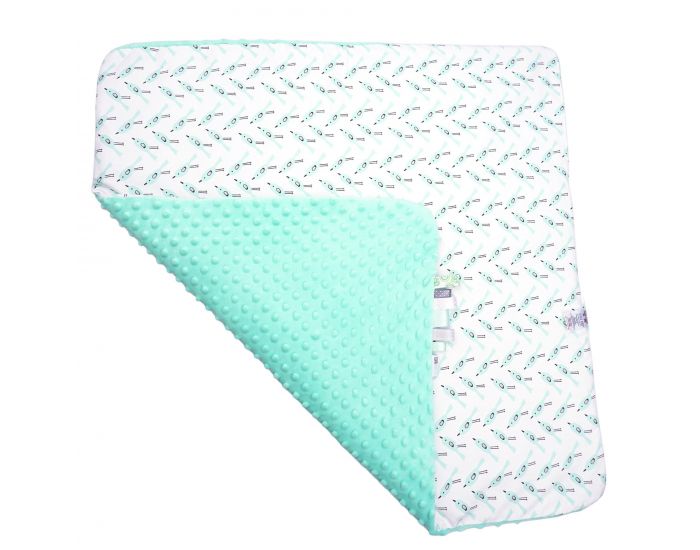 SEVIRA KIDS Couverture b�b� Minky - incroyablement douce - Alouette vert (8)