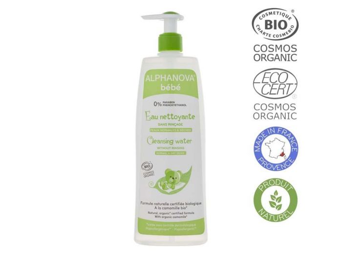 ALPHANOVA BEBE Eau Nettoyante - 500ml  (1)