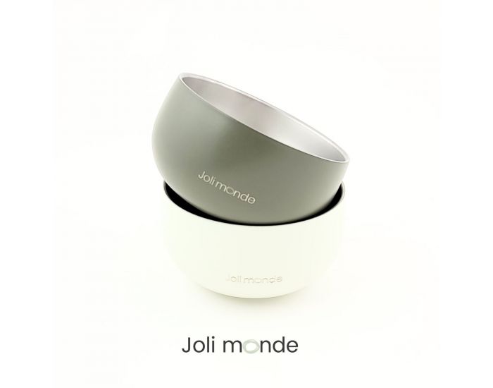JOLI MONDE Bol Inox Color� Double Paroi - 400 ml - Diam�tre 13 cm (1)