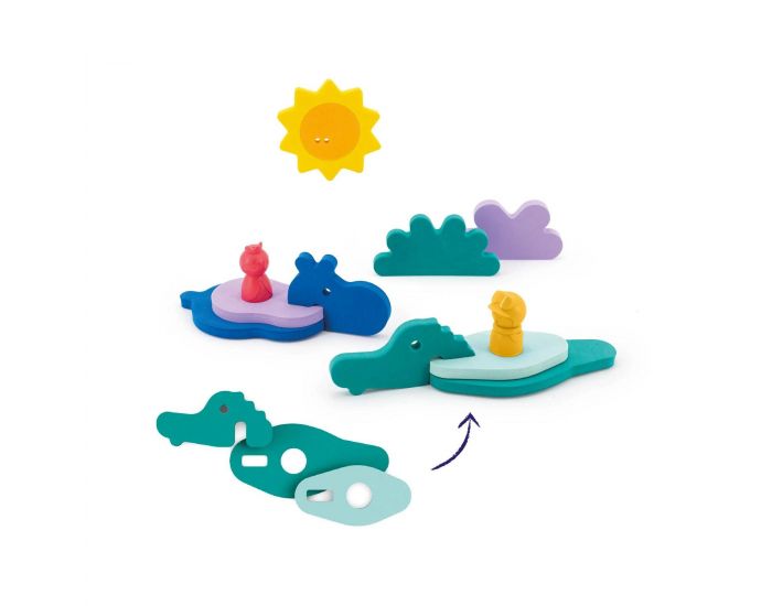 QUUT Puzzle de Bain - Dans la Jungle - D�s 12 mois (1)