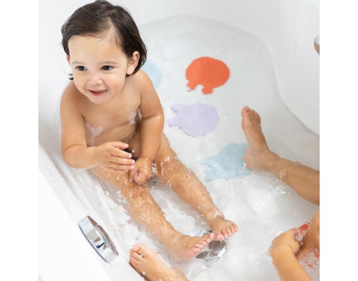 QUUT Antid�rapants de Bain M�duses - Bleu Corail - D�s 12 mois (1)