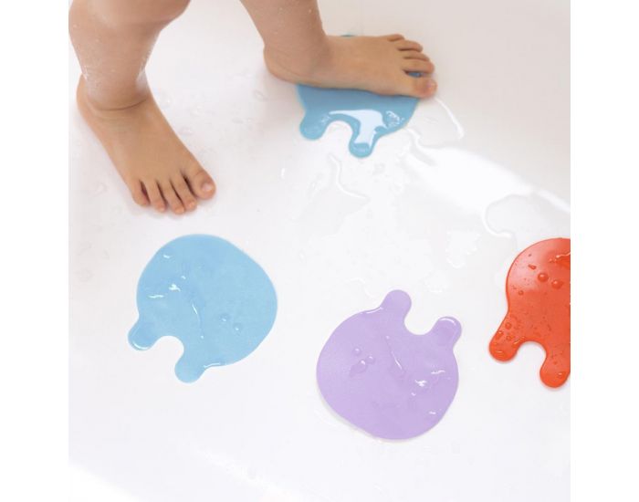 QUUT Antid�rapants de Bain M�duses - Bleu Corail - D�s 12 mois (2)