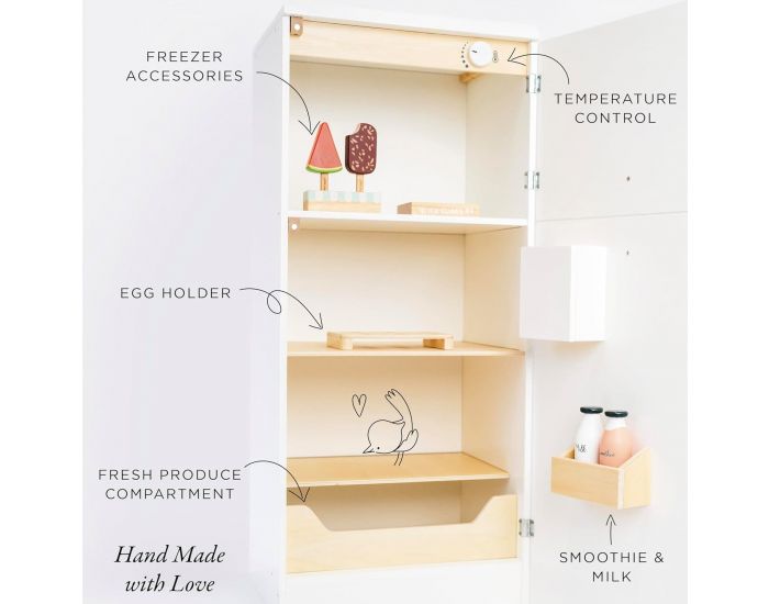 LE TOY VAN R�frig�rateur-Cong�lateur en Bois - D�s 3 ans  (2)