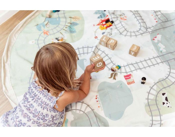 PLAY & GO Tapis et Sac de Rangement - Train (2)