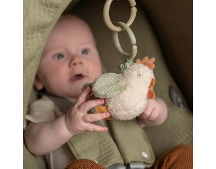 LITTLE DUTCH Peluche Poule Vibrante � Suspendre - D�s 12 mois  (1)