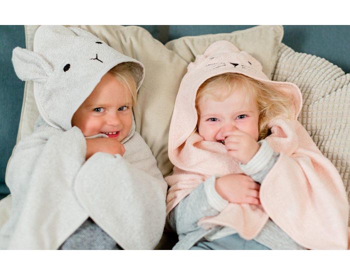 KINDSGUT Cape de Bain en Coton - Lapin (1)