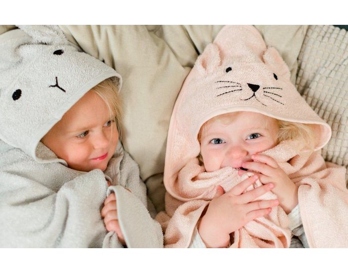 KINDSGUT Cape de Bain en Coton - Lapin (2)