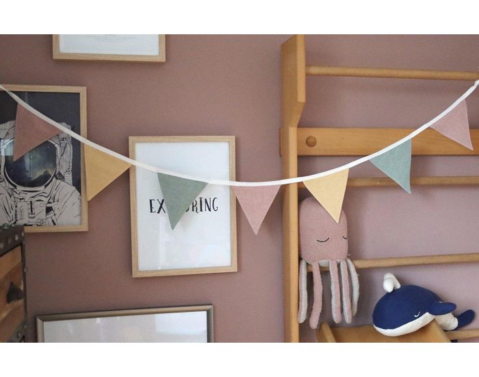 KINDSGUT Guirlande de Fanions en Tissu (2)