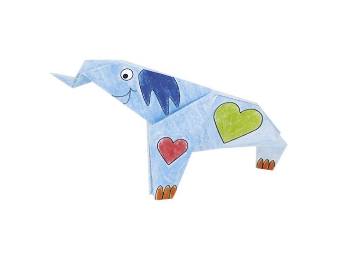 FRIDOLIN Coloring Origami - Elphant - Ds 6 ans (2)