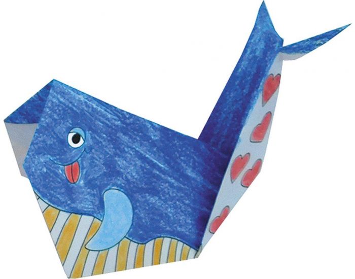 FRIDOLIN Coloring Origami - Baleine - Ds 6 ans (1)