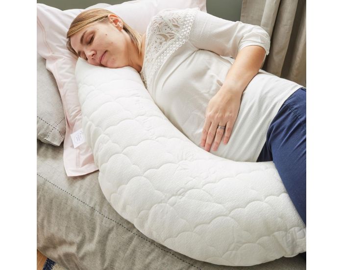 P'TIT LIT Coussin de Grossesse et d'Allaitement Bamboo - D�houssable - Ecru (9)
