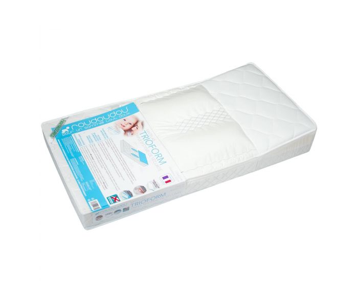SEVIRA KIDS Matelas Anti-Reflux avec Plan Inclin� et Cale B�b� Amovible - Blanc - 60x120 cm  (4)