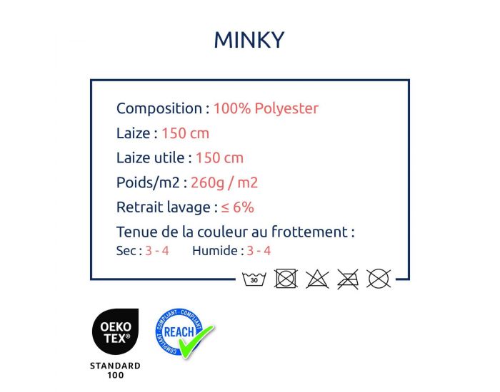 CRAFT LOOM Tissu Minky - de Haute Qualit� pour Cr�ations DIY - Tailles au M�tre - Rose (3)