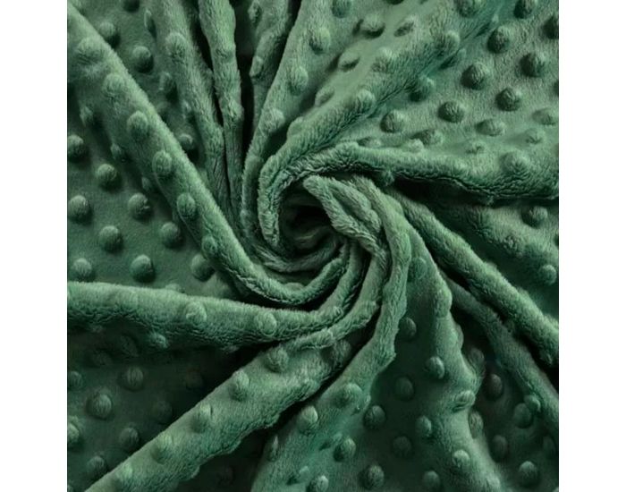 CRAFT LOOM Tissu Minky � Pois Haute Qualit� - Tailles au M�tre - Vert  (1)