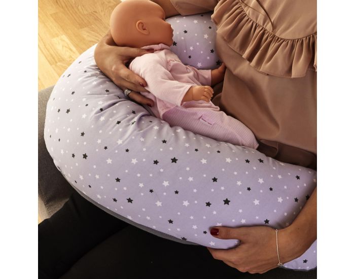P'TIT LIT Housse de Coussin de Grossesse et d'Allaitement - Etoiles  (4)