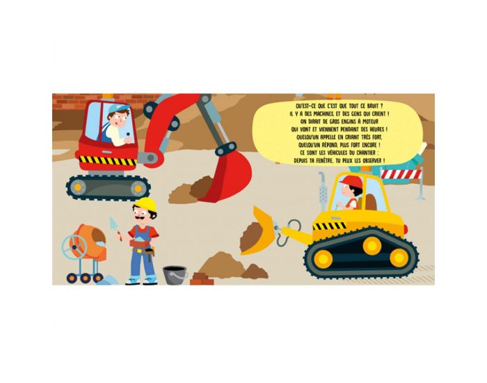 SASSI JUNIOR Puzzle & Livre - Les V�hicules du Chantier - D�s 3 ans  (4)